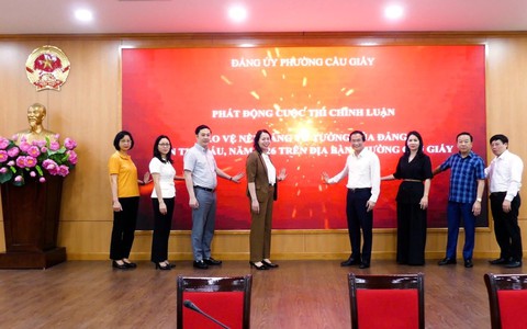 CẦU GIẤY: PHÁT ĐỘNG CUỘC THI CHÍNH LUẬN BẢO VỆ NỀN TẢNG TƯ TƯỞNG CỦA ĐẢNG VÀ HỘI THI BÁO CÁO VIÊN, TUYÊN TRUYỀN VIÊN GIỎI NĂM 2026