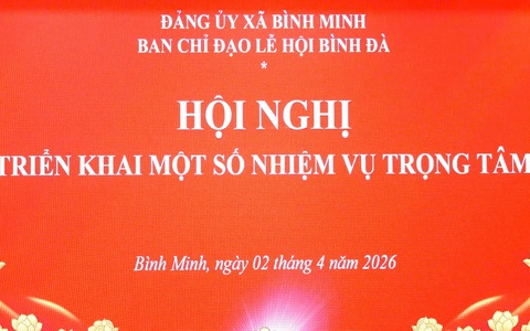 BÌNH MINH KHẨN TRƯƠNG CHUẨN BỊ LỄ HỘI BÌNH ĐÀ 2026 VỚI NHIỀU HOẠT ĐỘNG VĂN HOÁ ĐẶC SẮC TÔN VINH ĐỨC QUỐC TỔ LẠC LONG QUÂN