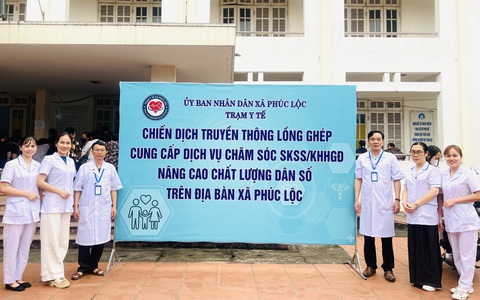 Xã Phúc Lộc tổ chức triển khai Chiến dịch truyền thông lồng ghép cung cấp dịch vụ chăm sóc sức khỏe sinh sản-kế hoạch hóa gia đình
