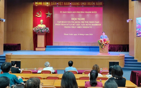 UBND phường Thanh Xuân tăng cường triển khai ứng dụng trí tuệ nhân tạo trong xử lý dữ liệu và điều hành