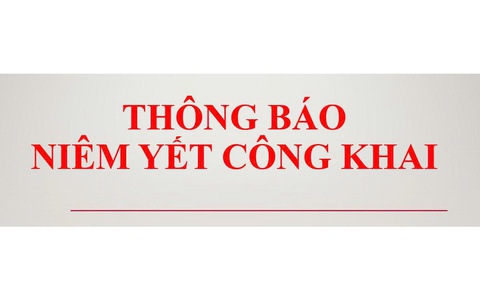 Thông báo niêm yết danh sách công khai kết quả kiểm tra hồ sơ đăng ký, cấp GCN QSD đất (lần đầu) 