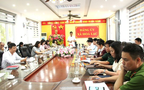 Hòa Lạc tăng cường kỷ cương quản lý đất đai, trật tự xây dựng ngay từ cơ sở