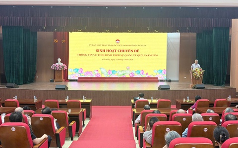 ỦY BAN MTTQ VIỆT NAM PHƯỜNG CẦU GIẤY TỔ CHỨC SINH HOẠT CHUYÊN ĐỀ THÔNG TIN TÌNH HÌNH THỜI SỰ QUỐC TẾ