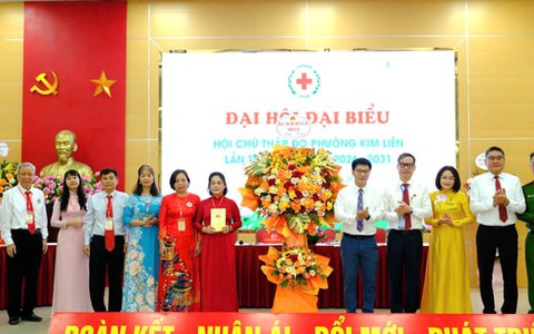 Hội Chữ thập đỏ phường Kim Liên: Kiện toàn tổ chức, nâng tầm hoạt động nhân đạo