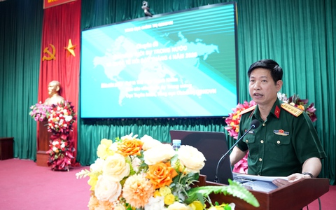 Ban chấp hành Hội CCB xã tổ chức hội nghị Thông tin tình hình an ninh thời sự thế giới, khu vực, trong nước và Thủ đô Hà Nội 6 tháng đầu năm 2026