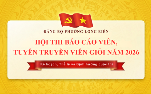 Phường Long Biên tổ chức Hội thi Báo cáo viên, tuyên truyền viên giỏi năm 2026