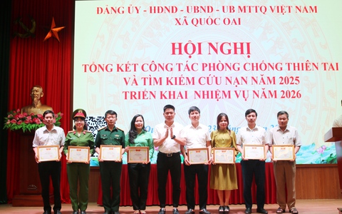 QUỐC OAI TỔNG KẾT CÔNG TÁC PHÒNG, CHỐNG THIÊN TAI NĂM 2025 – CHỦ ĐỘNG ỨNG PHÓ, SẴN SÀNG CHO NĂM 2026