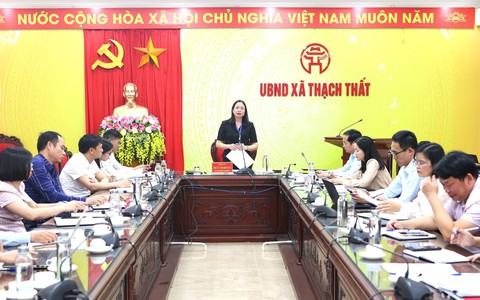 THƯỜNG TRỰC HĐND XÃ THẠCH THẤT GIÁM SÁT CHUYÊN ĐỀ VỀ CẢI CÁCH TTHC, CHUYỂN ĐỔI SỐ VÀ KỶ LUẬT, KỶ CƯƠNG HÀNH CHÍNH