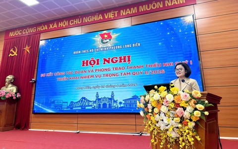 Hội nghị sơ kết công tác Đoàn và phong trào thanh thiếu nhi phường Long Biên quý I năm 2026