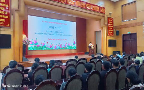 Phường Tây Hồ: Tập huấn kiến thức an toàn thực phẩm lĩnh vực nông nghiệp năm 2026
