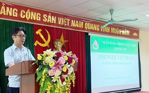 Phường Chương Mỹ nâng cao hiệu quả tín dụng chính sách qua hội nghị tập huấn năm 2026