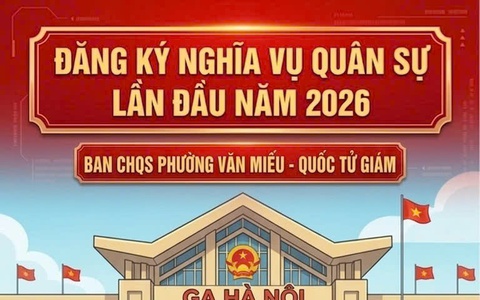 THÔNG BÁO QUAN TRỌNG: LỊCH ĐĂNG KÝ NGHĨA VỤ QUÂN SỰ LẦN ĐẦU NĂM 2026 
 NGHĨA VỤ QUÂN SỰ: TRÁCH NHIỆM VÀ NIỀM VINH DỰ CỦA TUỔI TRẺ VĂN MIẾU - QUỐC TỬ GIÁM!