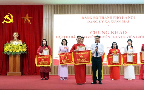 Dấu ấn từ Hội thi Báo cáo viên, Tuyên truyền viên giỏi ở Xuân Mai
