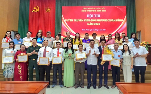 Hội thi tuyên truyền viên giỏi phường Xuân Đỉnh năm 2026: Đợt sinh hoạt chính trị sâu rộng, thiết thực, hiệu quả