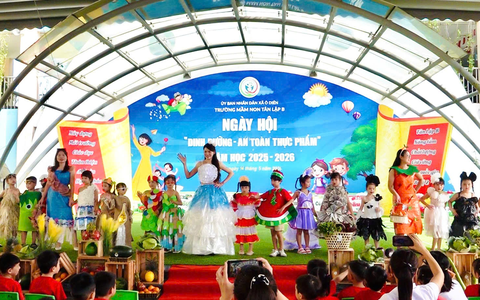 Trường Mầm non Tân Lập B tổ chức Ngày hội “Dinh dưỡng và An toàn thực phẩm” năm học 2025 – 2026
