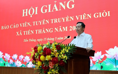 Xã Tiến Thắng tổ chức Hội giảng báo cáo viên, tuyên truyền viên giỏi năm 2026