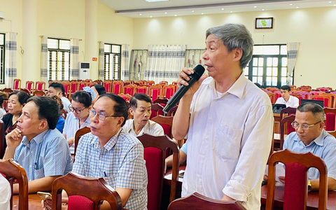 Hội nghị lấy ý kiến cộng đồng dân cư về quy hoạch khu tái định cư phục vụ dự án đường Tây Thăng Long