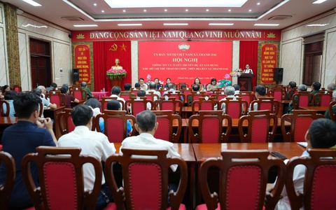 UBMTTQ Việt Nam xã Thanh Oai đẩy mạnh thông tin tuyên truyền dự án xây dựng Khu đô thị thể thao Olympic