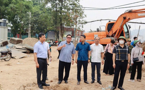 Phường Từ Liêm hoàn thành cơ bản công tác GPMB dự án hồ điều hòa Phú Đô, bảo đảm tiến độ công trình khẩn cấp