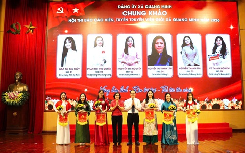 QUANG MINH TỔ CHỨC THÀNH CÔNG HỘI THI BÁO CÁO VIÊN, TUYÊN TRUYỀN VIÊN GIỎI NĂM 2026 VÀ TRAO GIẢI CUỘC THI CHÍNH LUẬN BẢO VỆ NỀN TẢNG TƯ TƯỞNG CỦA ĐẢNG