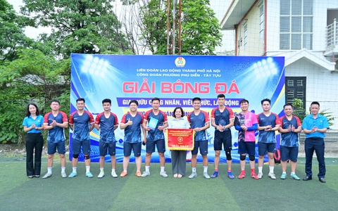 Giải Bóng đá giao hữu công nhân, viên chức, lao động phường Phú Diễn - Tây Tựu năm 2026