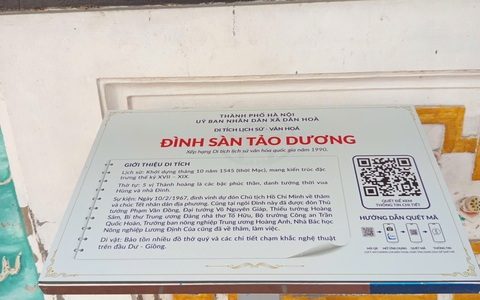 DÂN HOÀ HOÀN THÀNH GẮN 52 MÃ QR GIỚI THIỆU ĐI TÍCH LỊCH SỬ, VĂN HOÁ