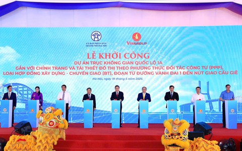 Hà Nội khởi công Dự án trục không gian Quốc lộ 1A với tổng vốn đầu tư gần 162.000 tỷ đồng