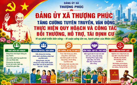 Đảng ủy xã Thượng Phúc tăng cường tuyên truyền, vận động thực hiện quy hoạch và công tác bồi thường, hỗ trợ, tái định cư