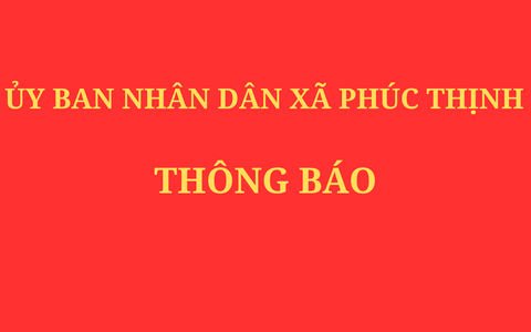 ỦY BAN NHÂN DÂN XÃ PHÚC THỊNH