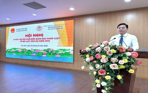 Phường Cầu Giấy đẩy mạnh tuyên truyền pháp luật đưa Bộ Luật Dân sự vào đời sống Nhân dân