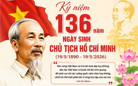 Kỷ niệm 136 năm Ngày sinh Chủ tịch Hồ Chí Minh (19/5/1890 – 19/5/2026)