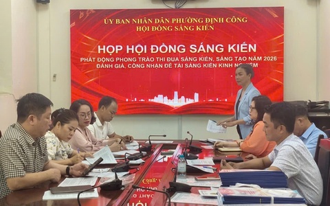 PHƯỜNG ĐỊNH CÔNG: ĐÁNH GIÁ, CHẤM ĐIỂM SÁNG KIẾN KINH NGHIỆM KHỐI GIÁO DỤC NĂM 2026