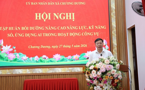 Xã Chương Dương ứng dụng trí tuệ nhân tạo,
nâng cao hiệu quả công việc