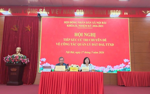 HĐND xã Nội Bài tiếp xúc cử tri chuyên đề về công tác quản lý đất đai, trật tự xây dựng