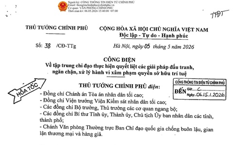UBND phường Văn Miếu – Quốc Tử Giám tuyên truyền Công điện số 38/CĐ-TTg ngày 05/5/2026 của Thủ tướng Chính phủ