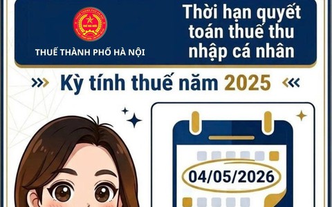 Thời hạn quyết toán thuế thu nhập cá nhân - kỳ tính thuế năm 2025