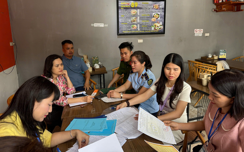 Kiểm tra đột xuất công tác đảm bảo an toàn thực phẩm tại các cơ sở kinh doanh dịch vụ ăn uống.