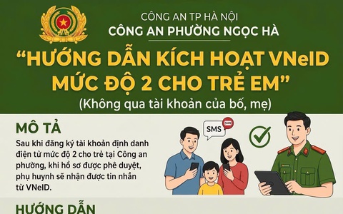 Hướng dẫn kích hoạt VNeID mức độ 2 cho trẻ em