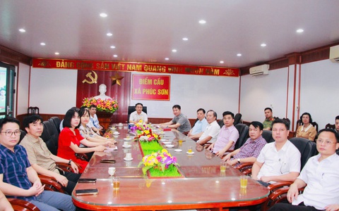 Xã Phúc Sơn tham dự hội nghị trực tuyến quán triệt, triển khai thi hành Luật Thủ đô năm 2026 và giao ban định kỳ giữa Thành ủy với các xã, phường trên địa bàn Thành phố