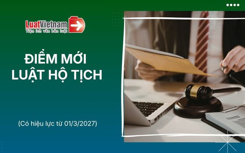 10 điểm mới tại Luật Hộ tịch (sửa đổi) 2026