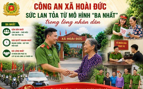 Công an xã Hoài Đức: Sức lan tỏa từ mô hình “Ba nhất” trong lòng nhân dân