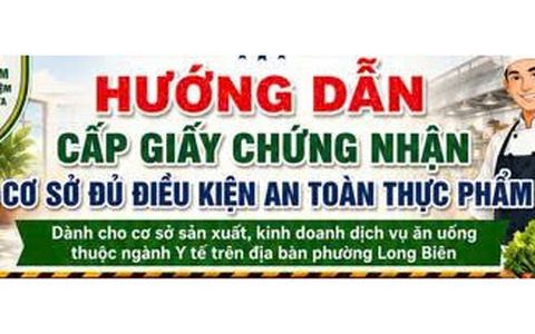 Hướng dẫn các cơ sở thực phẩm thực hiện thủ tục cấp giấy chứng nhận cơ sở đủ điều kiện An toàn thực phẩm lĩnh vực Y tế