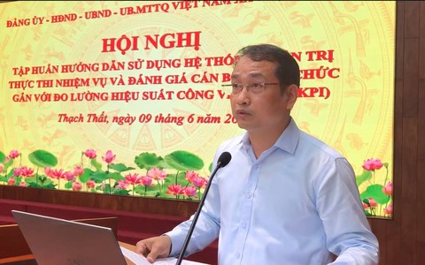 NÂNG CAO HIỆU QUẢ QUẢN TRỊ, ĐIỀU HÀNH: XÃ THẠCH THẤT TRIỂN KHAI TẬP HUẤN HANOIWORK VÀ OKR/KPI