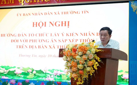 Xã Thường Tín lấy ý kiến nhân dân về việc sắp xếp thôn