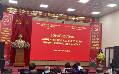 Phường Phương Liệt bồi dưỡng kỹ năng nắm bắt, định hướng dư luận xã hội trên không gian mạng