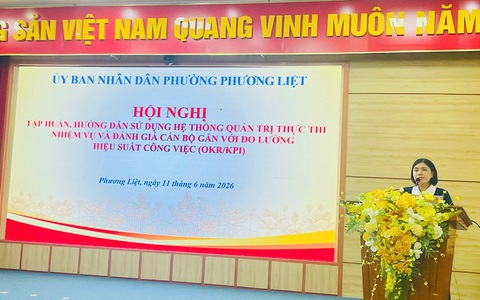 PHƯỜNG PHƯƠNG LIỆT: ĐỔI MỚI CÔNG TÁC ĐÁNH GIÁ CÁN BỘ QUA ĐÀO TẠO, ỨNG DỤNG PHƯƠNG PHÁP OKR/KPI TRÊN HANOIWORK
