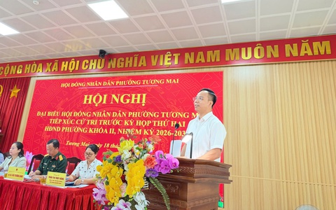 Hội nghị tiếp xúc cử tri trước kỳ họp thứ Hai, HĐND phường Tương Mai khóa II, nhiệm kỳ 2026-2031