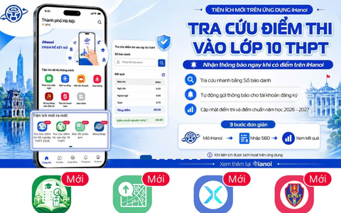 iHanoi ra mắt tính năng tra cứu điểm thi lớp 10 THPT, tự động thông báo khi có kết quả

