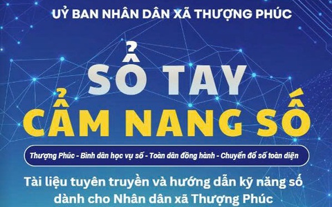 UBND xã Thượng Phúc ra mắt Sổ tay Cẩm nang số, đưa tri thức số đến gần người dân