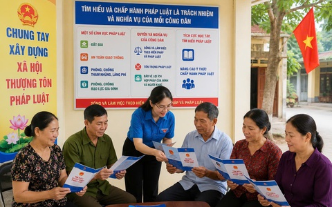Dương Nội đẩy mạnh phổ biến các luật, nghị quyết mới của Quốc hội khóa XVI đến cán bộ, đảng viên và Nhân dân